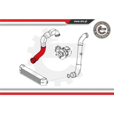 Tubo di sovralimentazione ESEN SKV 24SKV148 - BMW 5 Tubo di sovralimentazione ESEN SKV 24SKV148 - BMW 5
