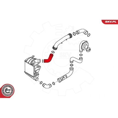 Esen Skv Turboschlauch - Schwarz - 48mm - 250mm - PKW Esen Skv Turboschlauch - Schwarz - 48mm - 250mm - PKW