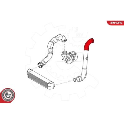 BMW 3 Series Turbo Intercooler Hose - 24SKV607 BMW 3 Series Turbo Intercooler Hose - 24SKV607