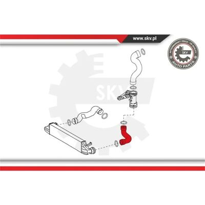 ESEN SKV 24SKV619 Turbo Lufteinloppsslang - C-klass ESEN SKV 24SKV619 Turbo Lufteinloppsslang - C-klass