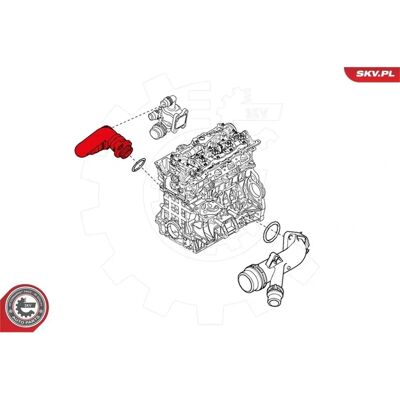 Esen Skv Jäähdytyssuuttimenletku - BMW 1, 3, 5, X1, Z4 - Kestävä kumi Esen Skv Jäähdytyssuuttimenletku - BMW 1, 3, 5, X1, Z4 - Kestävä kumi