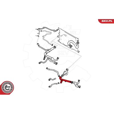 Esen Skv 24SKV282 Tub de Răcire pentru Opel Vectra - Tub radiator Esen Skv 24SKV282 Tub de Răcire pentru Opel Vectra - Tub radiator