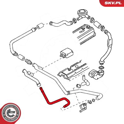 ESEN SKV - 24SKV462 - negro - crankcase ventilation hose ESEN SKV - 24SKV462 - negro - crankcase ventilation hose