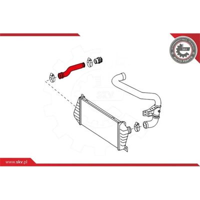 Esen SKV A9015284382 Ladeluftschlauch - Vorne Rechts - Mercedes Sprinter Esen SKV A9015284382 Ladeluftschlauch - Vorne Rechts - Mercedes Sprinter