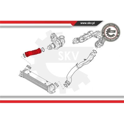 BMW Turbo-Ansaugschlauch - Rechts - 11617800144 / 7800144 BMW Turbo-Ansaugschlauch - Rechts - 11617800144 / 7800144