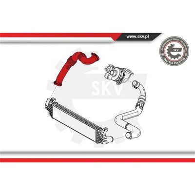 ESEN SKV 24SKV802 Intercooler Hose - Turbo System Compatible ESEN SKV 24SKV802 Intercooler Hose - Turbo System Compatible