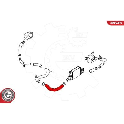 Esen Skv 43skv023 Ladeluftschlauch - Turbo-Intercooler-Schlauch Esen Skv 43skv023 Ladeluftschlauch - Turbo-Intercooler-Schlauch