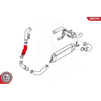 Ελαστικός σωλήνας υπερθερμαντήρα Esen Skv - Mitsubishi Outlander Ελαστικός σωλήνας υπερθερμαντήρα Esen Skv - Mitsubishi Outlander