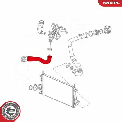 ESEN SKV - 43SKV072 - Opel Astra J - Insignia A - Luftkanal ESEN SKV - 43SKV072 - Opel Astra J - Insignia A - Luftkanal