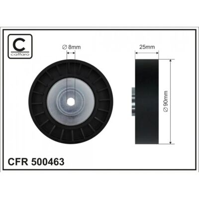 CAFFARO - 500463 - Rippenriemen - Spannrolle CAFFARO - 500463 - Rippenriemen - Spannrolle