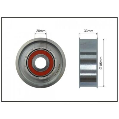 CAFFARO 500100 - Versterkte ribbelriemenspanner CAFFARO 500100 - Versterkte ribbelriemenspanner