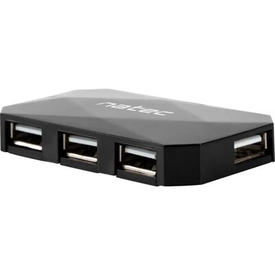 NATEC NHU-0647 Hub USB - 4 Puertos - Negro - Interfaz USB 2.0 NATEC NHU-0647 Hub USB - 4 Puertos - Negro - Interfaz USB 2.0