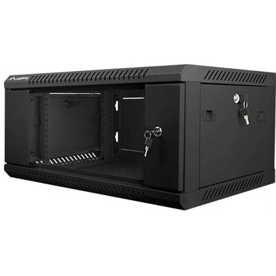 Lanberg Wandmontierter 19'' Rack Schrank 4U Stahl Schwarz Lanberg Wandmontierter 19'' Rack Schrank 4U Stahl Schwarz