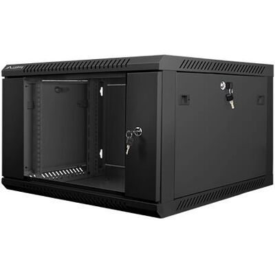 Lanberg WF01-6606-10B Wandmontiertes Rack-Gehäuse - 6U, Schwarz Lanberg WF01-6606-10B Wandmontiertes Rack-Gehäuse - 6U, Schwarz