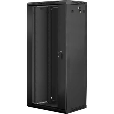Armario Rack Lanberg WF01-6427-10B de Pared 27U - Armario de Estantería Armario Rack Lanberg WF01-6427-10B de Pared 27U - Armario de Estantería