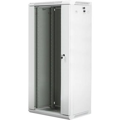 Fali rack szekrény Lanberg WF01-6427-10S - 27U, Fehér Fali rack szekrény Lanberg WF01-6427-10S - 27U, Fehér