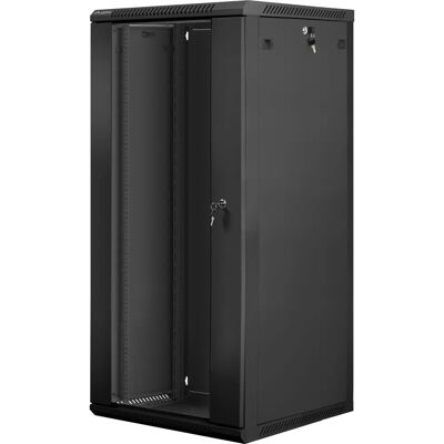 Armário de parede Lanberg WF01-6627-10B 27U - Armário rack Armário de parede Lanberg WF01-6627-10B 27U - Armário rack