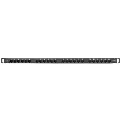 Lanberg PPU6-0024-B Patch Panel - 24 Ports, Kategorie 6, 0,5U, Schwarz Lanberg PPU6-0024-B Patch Panel - 24 Ports, Kategorie 6, 0,5U, Schwarz