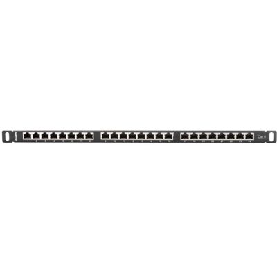 Lanberg PPS6-0024-B Panou de distribuție - 24 porturi - Negru - 0,5U - 19" - Cat6 Lanberg PPS6-0024-B Panou de distribuție - 24 porturi - Negru - 0,5U - 19" - Cat6