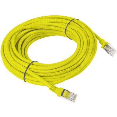 Lanberg Modèle PCU5-10CC-1000-Y Câble réseau - 10m - Jaune - Cat5e Lanberg Modèle PCU5-10CC-1000-Y Câble réseau - 10m - Jaune - Cat5e