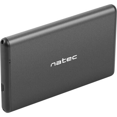 NATEC Rhino-C Boîtier HDD/SSD - Supporte SATA I/II/III, USB C, Aluminium - Publicité NATEC Rhino-C Boîtier HDD/SSD - Supporte SATA I/II/III, USB C, Aluminium - Publicité