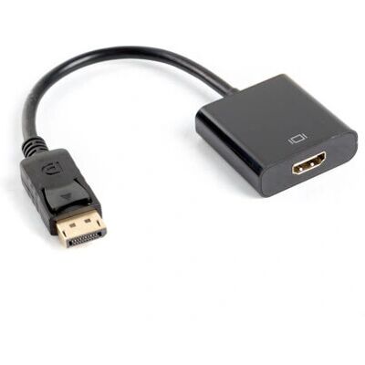 Lanberg AD-0009-BK DisplayPort naar HDMI Adapter 10cm Lanberg AD-0009-BK DisplayPort naar HDMI Adapter 10cm