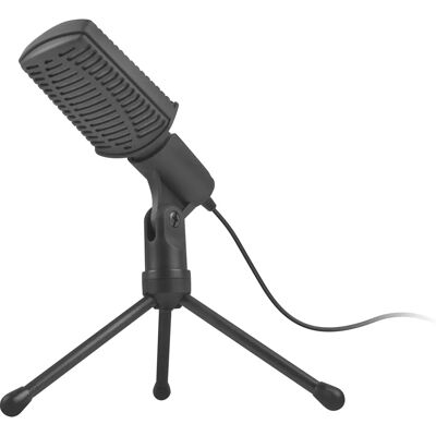 Microphone portable NATEC ASP noir - Condensateur, cardioïde, câble 1,8 m Microphone portable NATEC ASP noir - Condensateur, cardioïde, câble 1,8 m