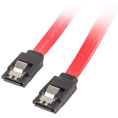 Lanberg SATA-Kabel - 0,5m Rot - Unterstützt SATA III 6 Gb/s - Datenübertragung Lanberg SATA-Kabel - 0,5m Rot - Unterstützt SATA III 6 Gb/s - Datenübertragung