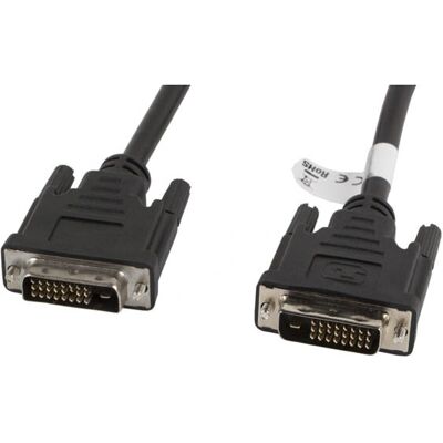 Câble DVI-D Dual Link Lanberg 1.8m - Résolution 1440P Câble DVI-D Dual Link Lanberg 1.8m - Résolution 1440P