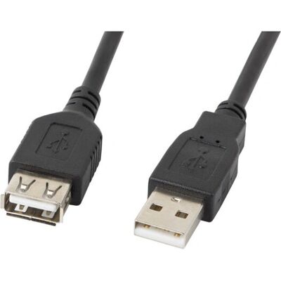 USB Kabel Lanberg 5m USB 2.0 Černé - USB Kabel USB Kabel Lanberg 5m USB 2.0 Černé - USB Kabel