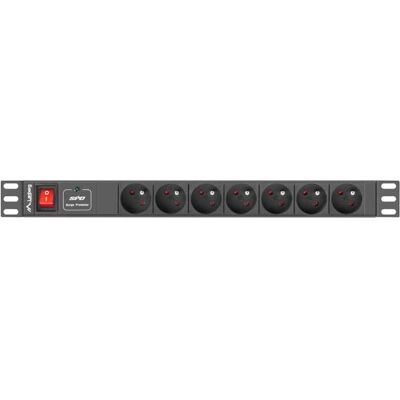 Regleta de corriente Lanberg 7 tomas 220-250V 2m - Montaje en rack Regleta de corriente Lanberg 7 tomas 220-250V 2m - Montaje en rack