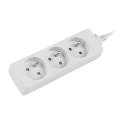 Lanberg PS0-03E-0150-W Verlängerungskabel - 1,5m Weiß 3 AC-Ausgänge Lanberg PS0-03E-0150-W Verlängerungskabel - 1,5m Weiß 3 AC-Ausgänge