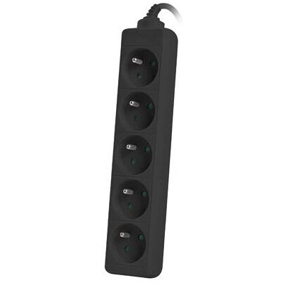 Lanberg Power Extension 3m 5x AC Indoor Black Lanberg Power Extension 3m 5x AC Indoor Black