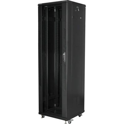 Lanberg 42U Freistehender Rack-Schrank - Schwarz Lanberg 42U Freistehender Rack-Schrank - Schwarz
