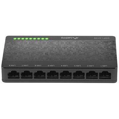 Lanberg DSP1-0108 Netzwerkswitch - 8 Port Unmanaged Ethernet - Schwarz Lanberg DSP1-0108 Netzwerkswitch - 8 Port Unmanaged Ethernet - Schwarz