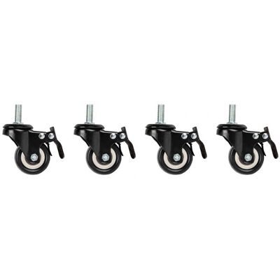 Accesorio de rack Lanberg AK-1601-B - Ruedas con freno Accesorio de rack Lanberg AK-1601-B - Ruedas con freno