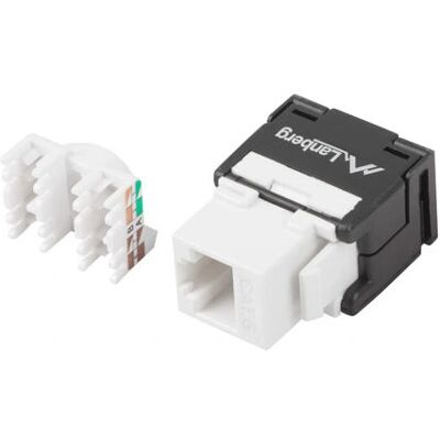 Módulo embutido Lanberg KSU6-2000 - Categoria 6 UTP RJ45, Preto Módulo embutido Lanberg KSU6-2000 - Categoria 6 UTP RJ45, Preto