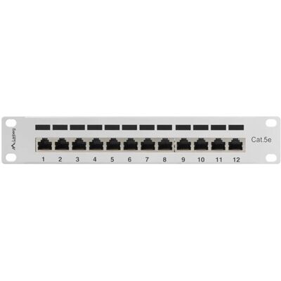 Panneau de brassage Lanberg 12 ports 1U gris Panneau de brassage Lanberg 12 ports 1U gris
