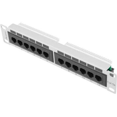 Lanberg PPU5-9012-S Patch Panel - 12 Ports, 1U, Metall Lanberg PPU5-9012-S Patch Panel - 12 Ports, 1U, Metall