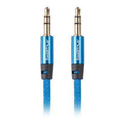 Lanberg Malli CA-MJMJ-10CU-0010-BL - Äänikaapeli - 1m - Sininen - Stereo Jack Lanberg Malli CA-MJMJ-10CU-0010-BL - Äänikaapeli - 1m - Sininen - Stereo Jack