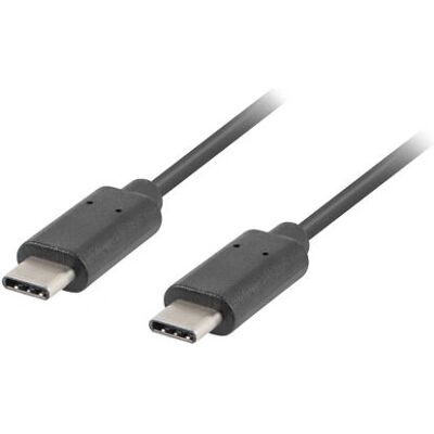 USB-kabel Lanberg CA-CMCM-10CU-0010-BK - 1m - Svart USB-kabel Lanberg CA-CMCM-10CU-0010-BK - 1m - Svart