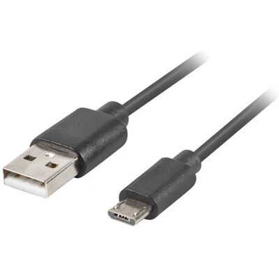 Lanberg USB-Kabel Micro-USB 2.0 3m Schwarz Lanberg USB-Kabel Micro-USB 2.0 3m Schwarz