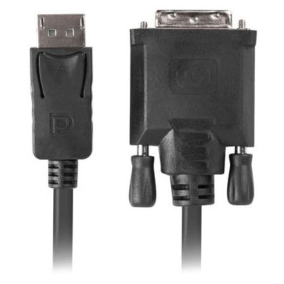 Adaptateur câble vidéo Lanberg CA-DPDV-10CU-0018-BK 1,8 m DisplayPort DVI-D Noir - Publicité Adaptateur câble vidéo Lanberg CA-DPDV-10CU-0018-BK 1,8 m DisplayPort DVI-D Noir - Publicité