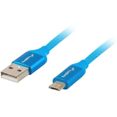 Câble USB Lanberg - Micro-USB A à USB A 1m Bleu Câble USB Lanberg - Micro-USB A à USB A 1m Bleu