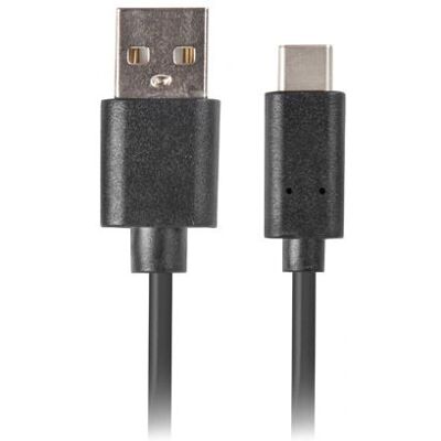 Lanberg USB-kaapeli - 1,8m USB A til USB-C Musta Lanberg USB-kaapeli - 1,8m USB A til USB-C Musta