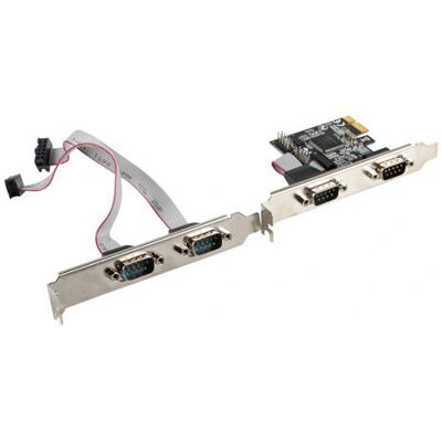 Lanberg PCE-DB9-004 PCIe Schnittstellenkarte - RS-232/422/485 x4 Lanberg PCE-DB9-004 PCIe Schnittstellenkarte - RS-232/422/485 x4
