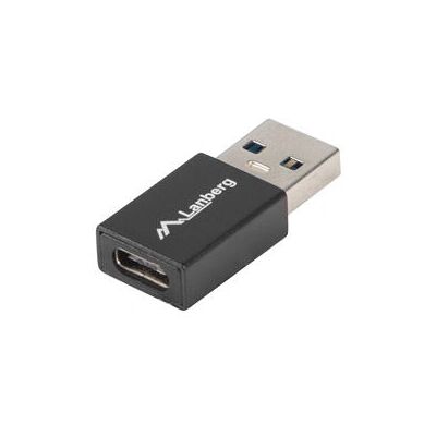 Adaptador USB-C para USB Lanberg - Preto - USB 3.0 Tipo A, Tipo C Adaptador USB-C para USB Lanberg - Preto - USB 3.0 Tipo A, Tipo C