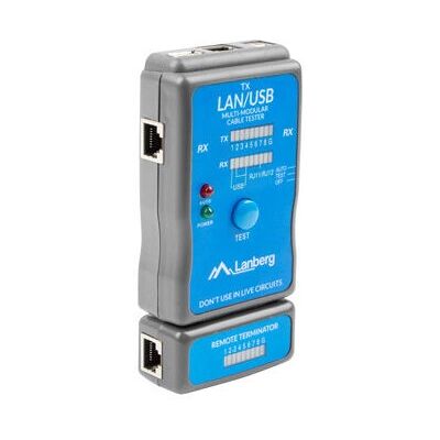Lanberg NT-0403 Testeur de câble réseau - Bleu - Publicité Lanberg NT-0403 Testeur de câble réseau - Bleu - Publicité