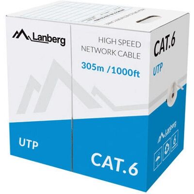 Kabel sieciowy Lanberg FTP Kat.5E 305m Szary Kabel sieciowy Lanberg FTP Kat.5E 305m Szary