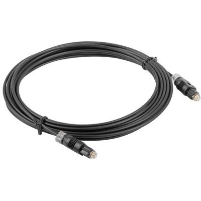 Câble Audio Optique Lanberg - 1m - TOSLINK - Signal Numérique Haute Qualité - Noir - Publicité Câble Audio Optique Lanberg - 1m - TOSLINK - Signal Numérique Haute Qualité - Noir - Publicité